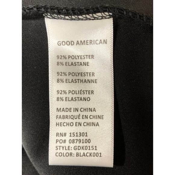 Good American Scuba Skirt Pencil Midi Black NWOT GA7 4X - Picture 6 of 8